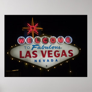 Begrüßen Sie nach fabelhaftes Las Vegas Nevada Poster