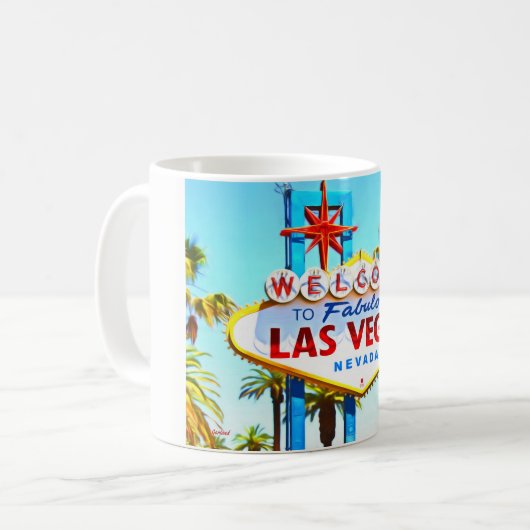 Begrüßen Sie nach Las Vegas 2 Kaffeetasse (Vorderseite Links)