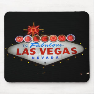 Begrüßen Sie nach Las Vegas Mousepad (Nacht)