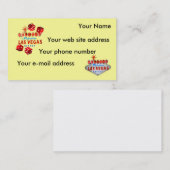 Begrüßen Sie nach Las Vegas Visitenkarte (Vorne/Hinten)