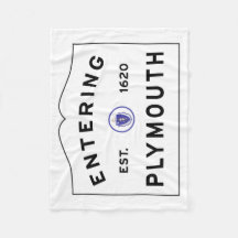 Begrüßen Sie Stadtzum zeichen Plymouths MA