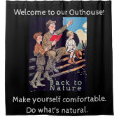 BEGRÜSSEN SIE ZU UNSEREM NEBENGEBÄUDE 1 DUSCHVORHANG (Vorderseite)