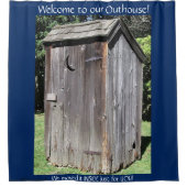 BEGRÜSSEN Sie ZU UNSERER Gewohnheit des Duschvorhang (Vorderseite)