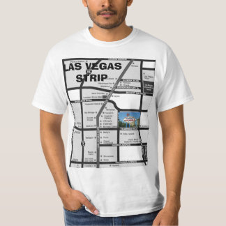 Begrüßen Sie zur LAS VEGAS-Streifenkarte T-Shirt