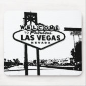 Begrüßen Sie zur Las Vegas-vektorgraphik Mousepad (Vorne)