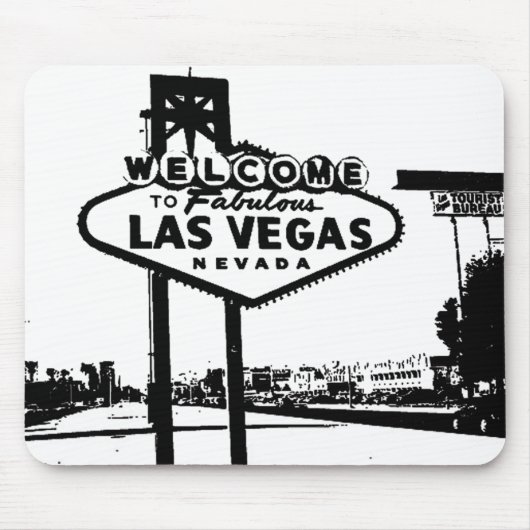 Begrüßen Sie zur Las Vegas-vektorgraphik Mousepad (Vorne)