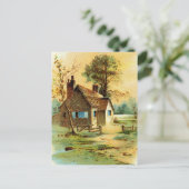Begrüßende Hütte Postkarte (Stehend Vorderseite)