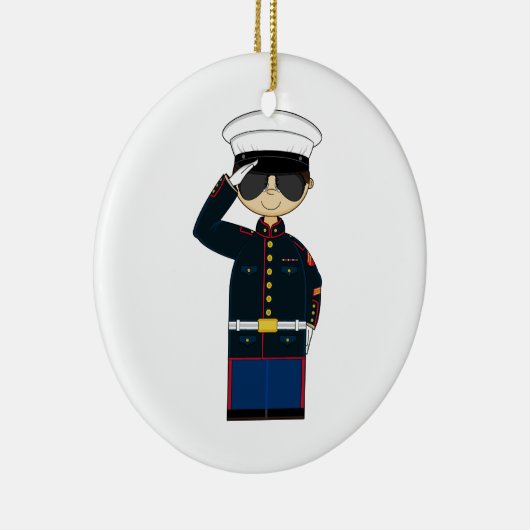 begrüßenverzierung US Marine Corp NCO Keramikornament (Rechts)