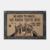 Begrüßmatte, Funny Dog Quotes Doormat, Dog Doormat Fußmatte (Vorderseite)