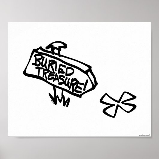 Begrußte Schatzmarke Poster (Vorne)