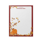 Begrüßter Herbst - Unmarkiert Notizblock (Rotiert)