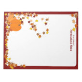 Begrüßter Herbst - Unmarkiert Notizblock (Vorderseite)