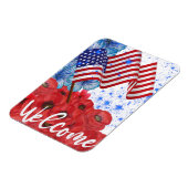 Begrüßung 4. Juli Magnet (Linke Seite)