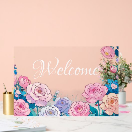 Begrüßung Acrylschild (Hochzeit)