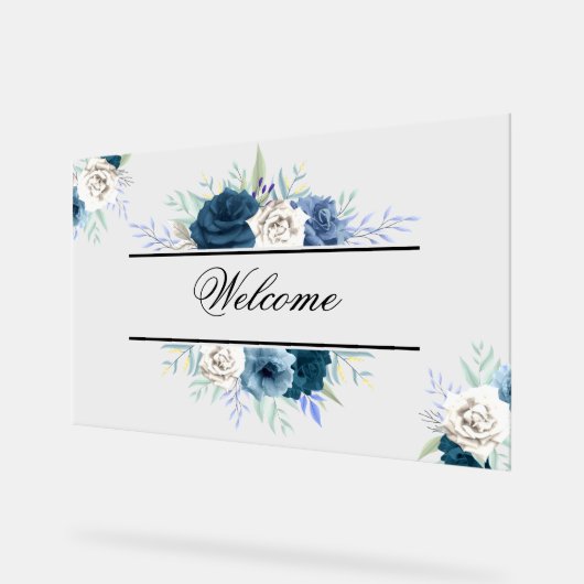 Begrüßung Acrylschild (Winkel)