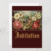 Begrüßung am Geburtstag mit Rose Einladung (Vorne/Hinten)