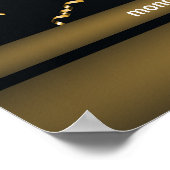 Begrüßung am Geburtstag Poster (Ecke)