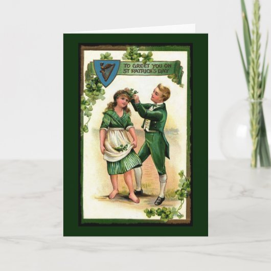 Begrüßung am St. Paddy's Day Karte (Vorderseite)