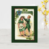 Begrüßung am St. Paddy's Day Karte (Gelbe Blume)