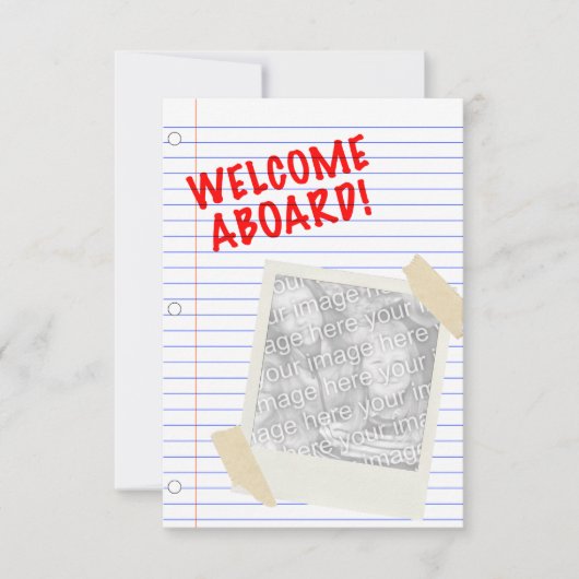 Begrüßung an Bord Einladung (Vorderseite)