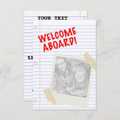 Begrüßung an Bord Einladung (Vorne/Hinten)