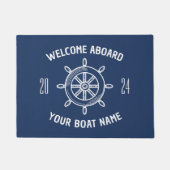 Begrüßung an Bord Geschenk für Schiffseigentümer N Fußmatte (Vorderseite)