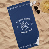 Begrüßung an Bord Geschenk für Schiffseigentümer N Strandtuch