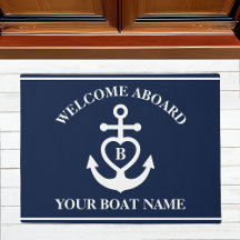 Begrüßung an Bord Herzklopfen Name Monogramm