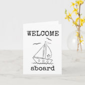 Begrüßung an Bord, neue Mitarbeiter, Studierende, Karte (Gelbe Blume)