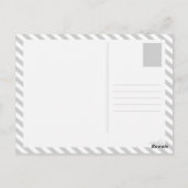 Begrüßung an Bord Postkarte (Rückseite)