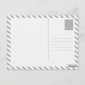 Begrüßung an Bord (Retro) Postkarte (Rückseite)