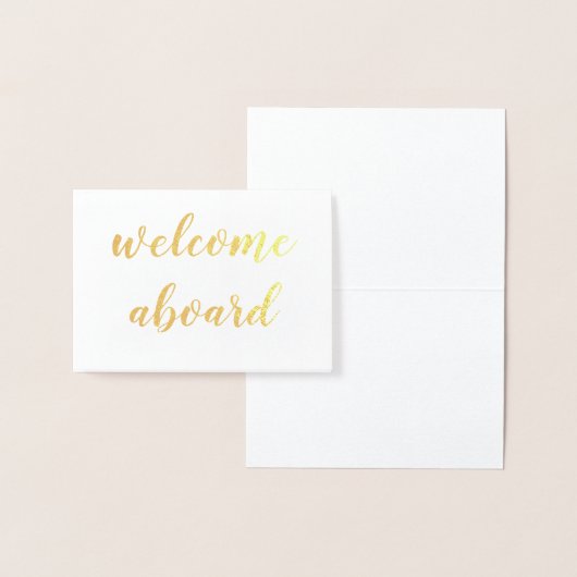 Begrüßung auf der Goldfolie-Folie Folienkarte (Anzeige)