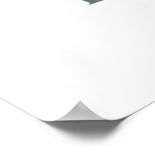 Begrüßung Baby Dusche Blue Boho Regenbogen Poster (Ecke)