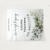 Begrüßung Baby Dusche Eukalyptus Grüne Wandteppich (Vorderseite (Horizontal))