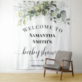 Begrüßung Baby Dusche Eukalyptus Grüne Wandteppich (Beispiel)