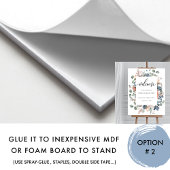 Begrüßung Begrüßung Blumen mit Grün Poster