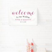 Begrüßung Begrüßung mit elegantem, schwarzem Scrip Banner (InSitu)