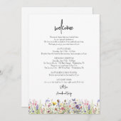 Begrüßung Begrüßungsbrief - Wildblumen Feiertagskarte (Vorne/Hinten)