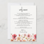 Begrüßung Begrüßungsbrief - Wildblumen Feiertagskarte (Vorderseite)