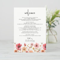 Begrüßung Begrüßungsbrief - Wildblumen