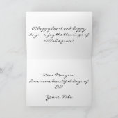 Begrüßung - Begrüßungskarte für Mubarak Karte (Innenseite)