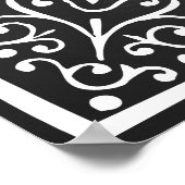 Begrüßung bei der Hochzeit der Tafel mit Druckzeic Poster (Ecke)