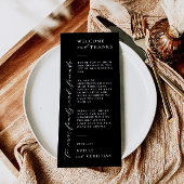 Begrüßung & Dank Minimal Tischnachrichten Platzkar Einladung