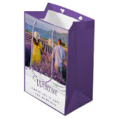 Begrüßung Danke, dass Sie ein Geschenk Tasche Mittlere Geschenktüte (Vorderseite Schrägansicht)