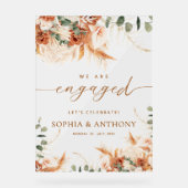 Begrüßung der Acryl-Pampas Acrylschild (Vorderseite)