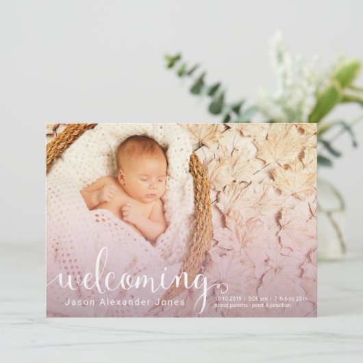 Begrüßung der Ankündigung zur Geburt des neuen Bab (Stehend Vorderseite)