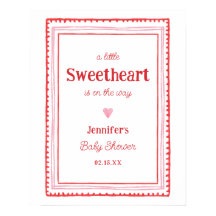 Begrüßung der Babydusche von Sweetheart Valentine