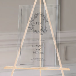 Begrüßung der Begrüßung des Blauen Wappen Acrylschild