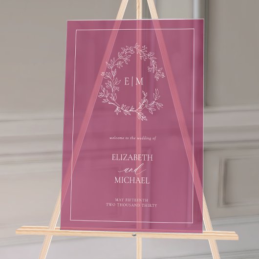 Begrüßung der Begrüßung des Wappen Burgund Leafy Acrylschild