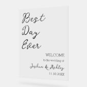 Begrüßung der besten Tageszeitung für jede Script- Acrylschild (Winkel)